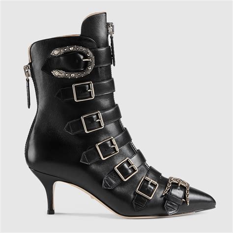 gucci buckle ankle boots|high heel gucci boots women.